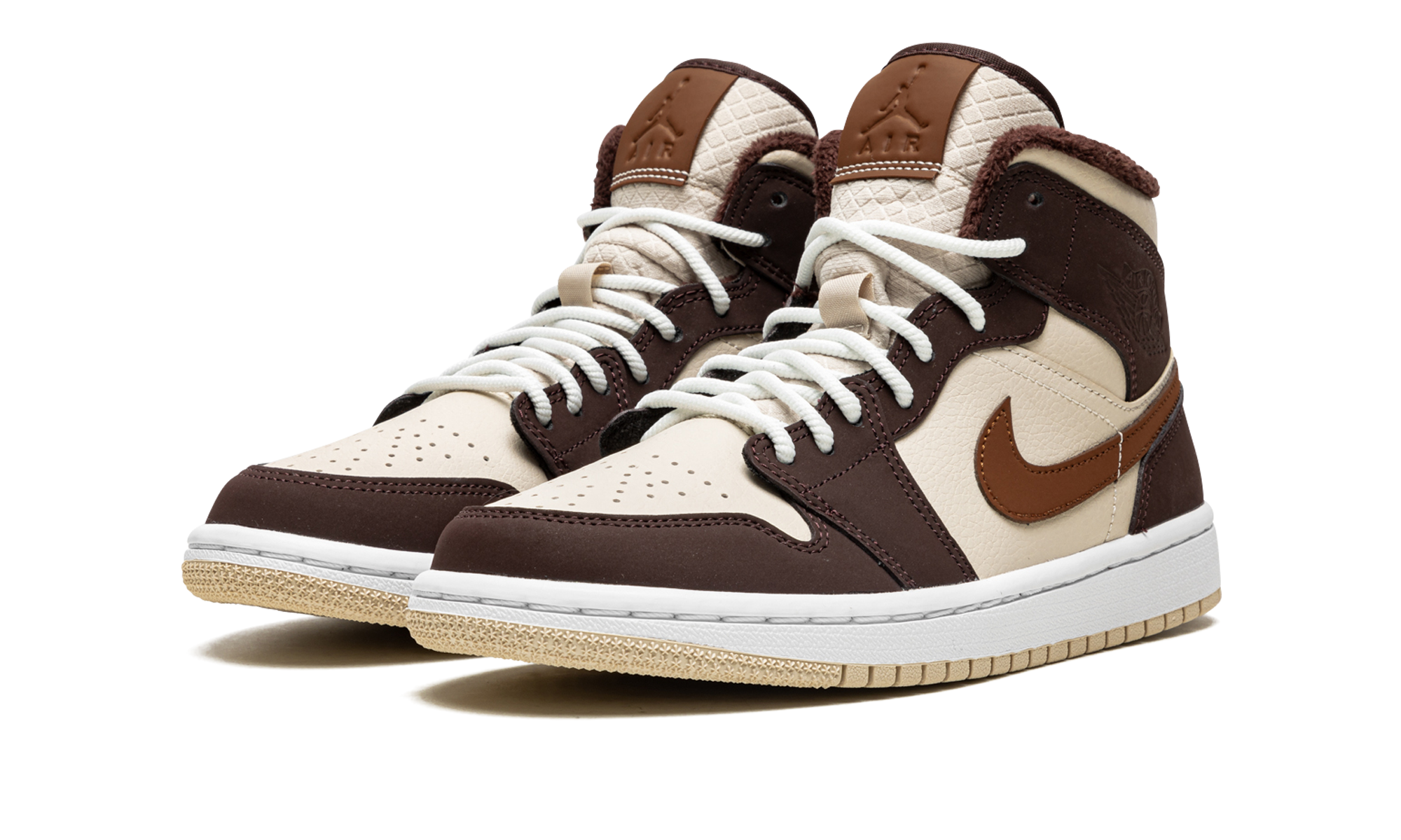 Air Jordan 1 Mid SE Brown Basalt Oatmeal (W) 3
