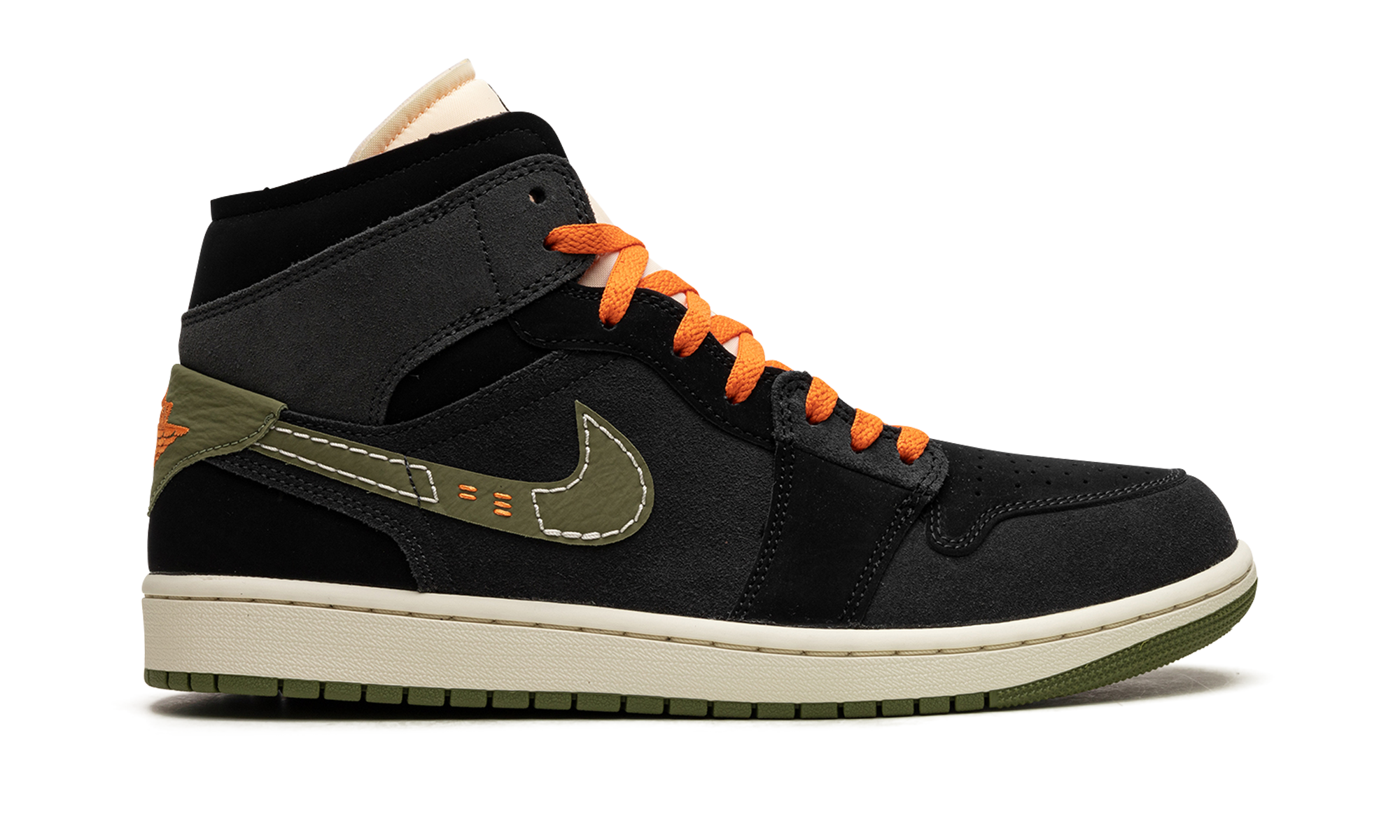 Air Jordan 1 Mid SE Craft Anthracite Light Olive 7