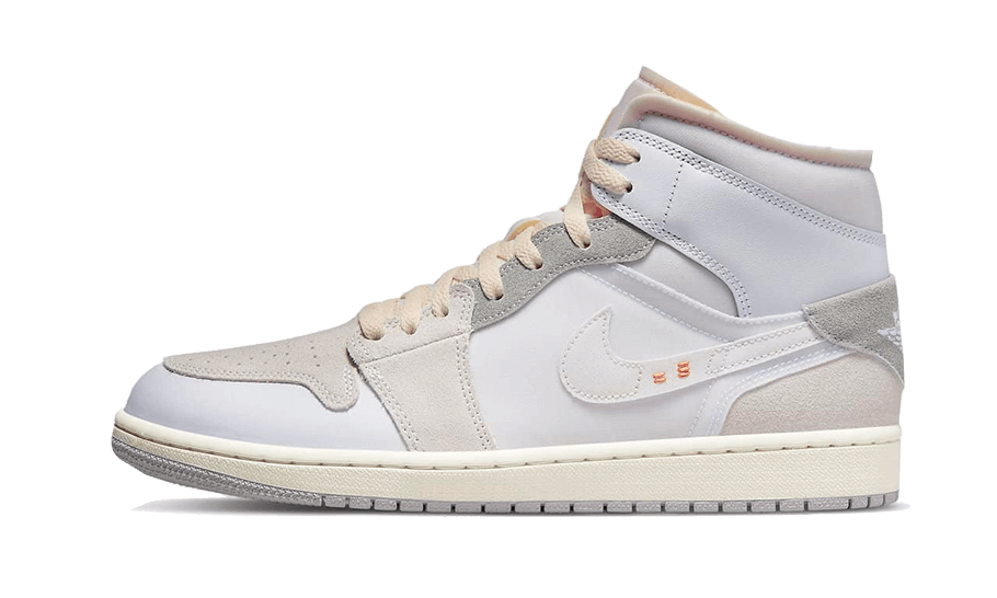 Air Jordan 1 Mid Se Craft Inside out White Gray