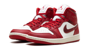 Air Jordan 1 Mid SE Red Cracked Leather (W) 3