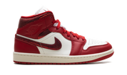 Air Jordan 1 Mid SE Red Cracked Leather (W) 7