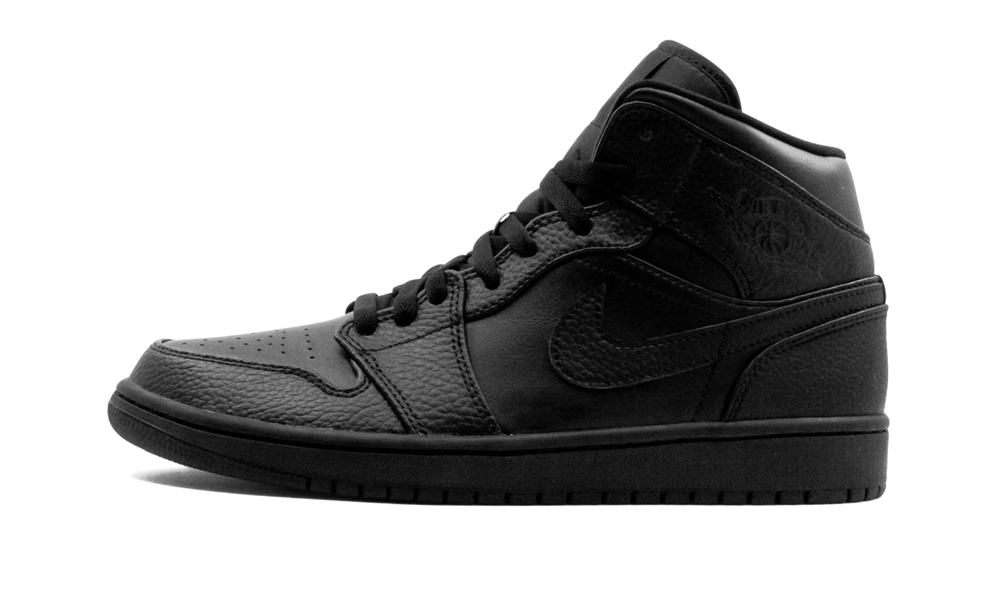 Air Jordan 1 Mid Triple Black 1