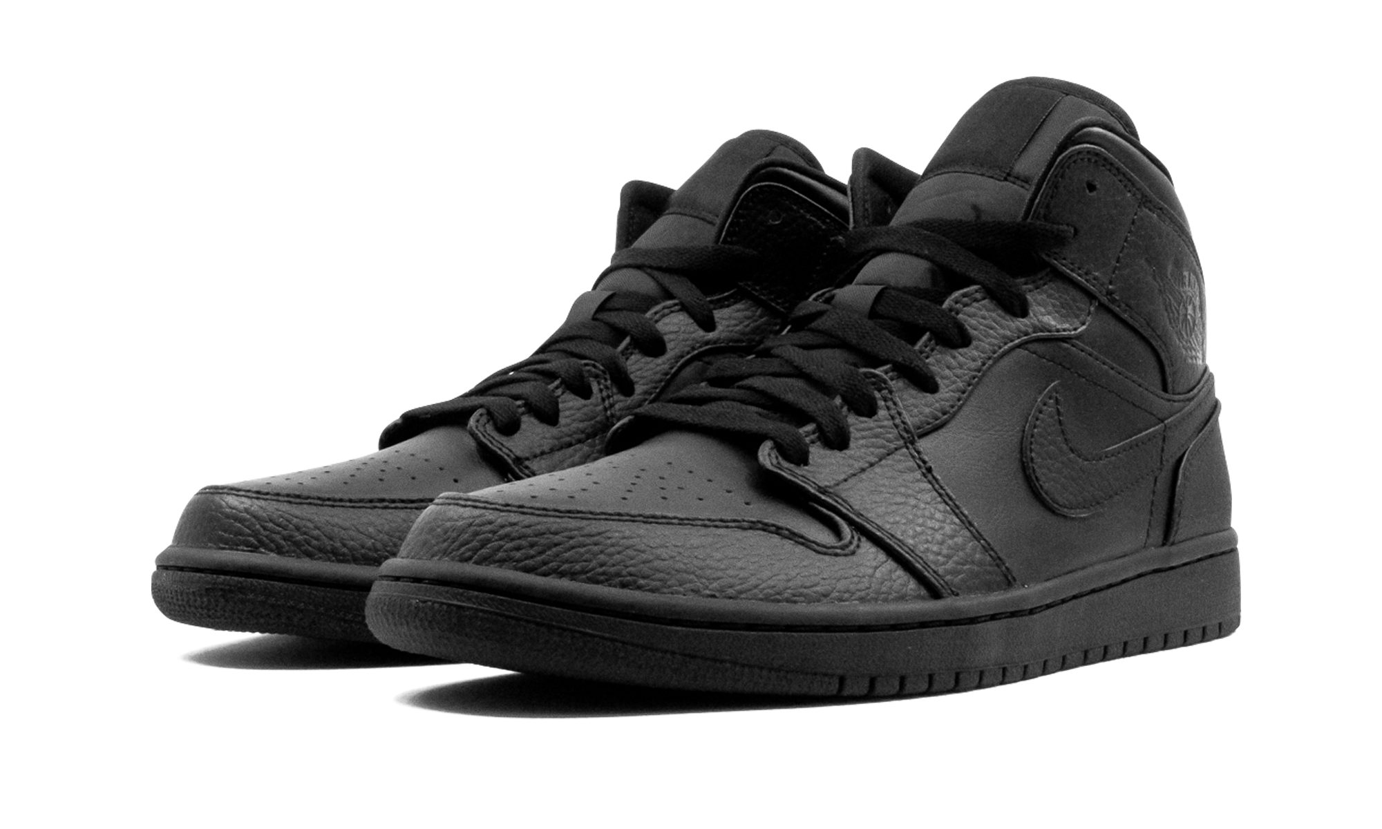 Air Jordan 1 Mid Triple Black 2
