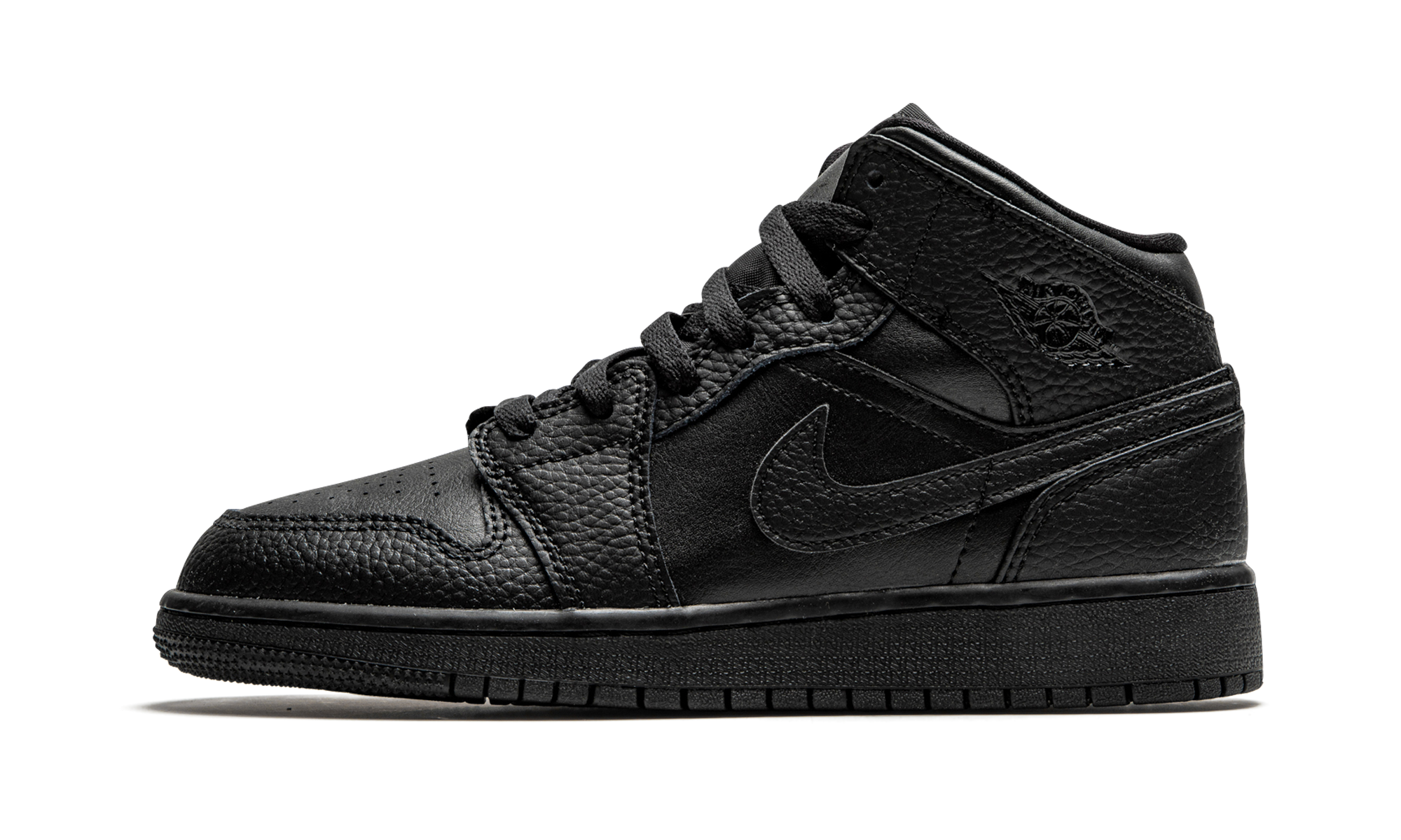 Air Jordan 1 Mid Triple Black (GS) 1