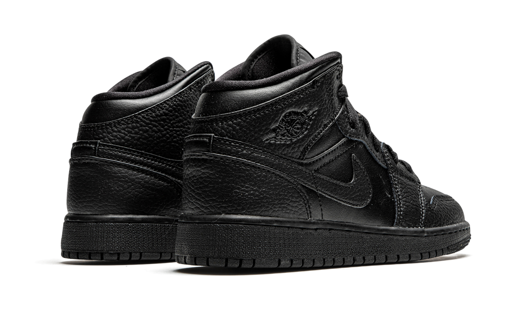 Air Jordan 1 Mid Triple Black (GS) 4