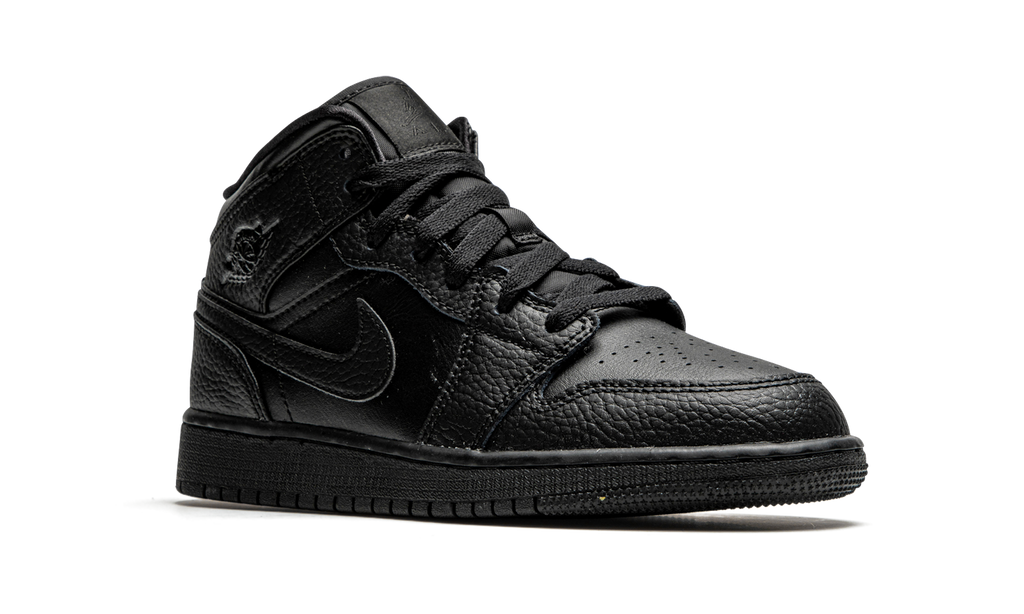 Air Jordan 1 Mid Triple Black (GS) 8