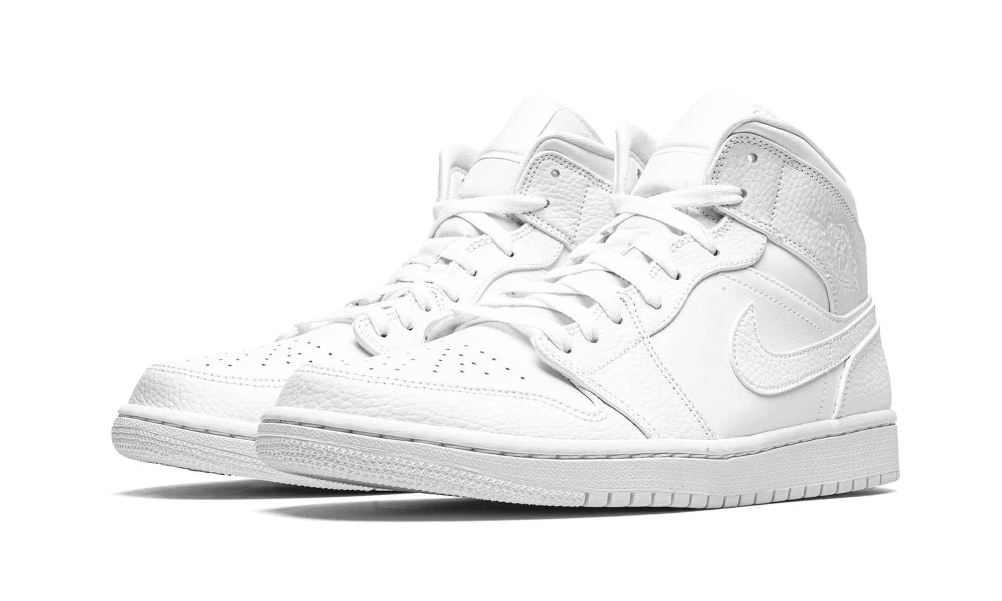 Air Jordan 1 Mid Triple White 2.0 (2020) 2