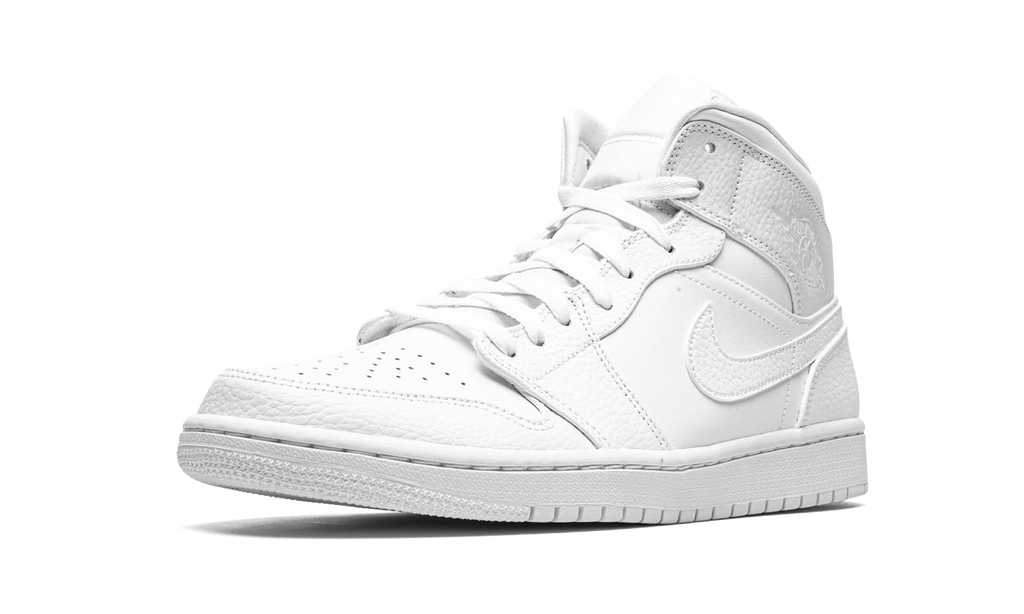Air Jordan 1 Mid Triple White 2.0 (2020) 4