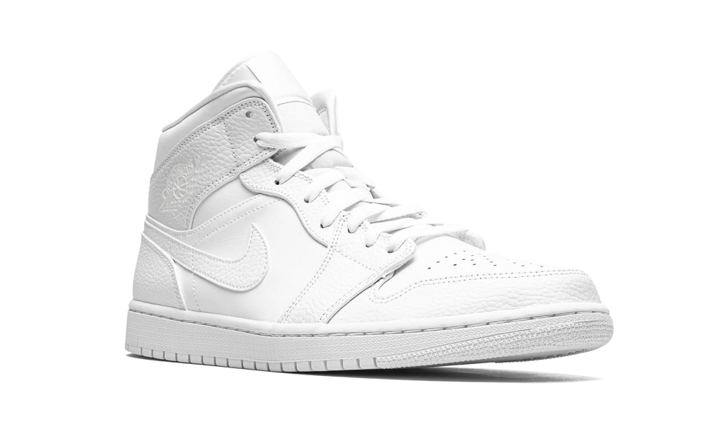 Air Jordan 1 Mid Triple White 2.0 (2020) 7
