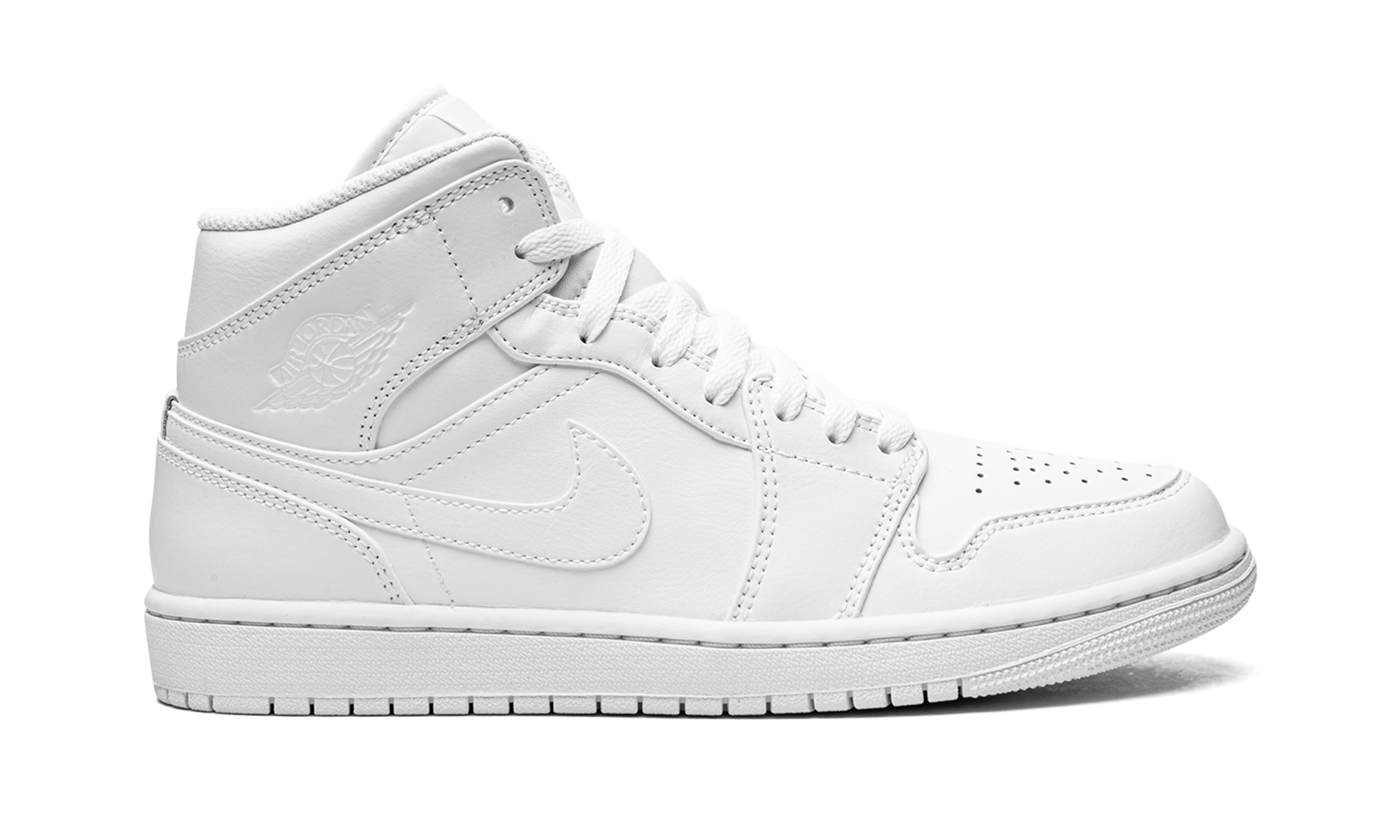 Air Jordan 1 Mid Triple White (2022) 7