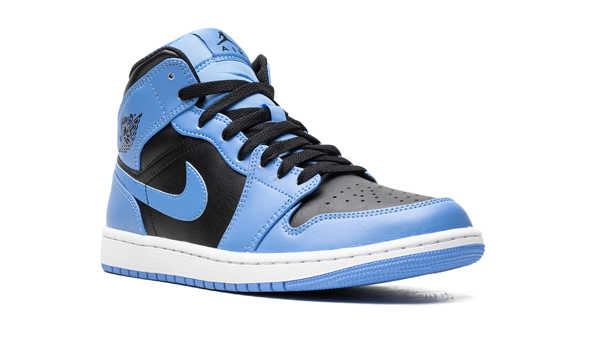 Air Jordan 1 Mid University Blue Black 2