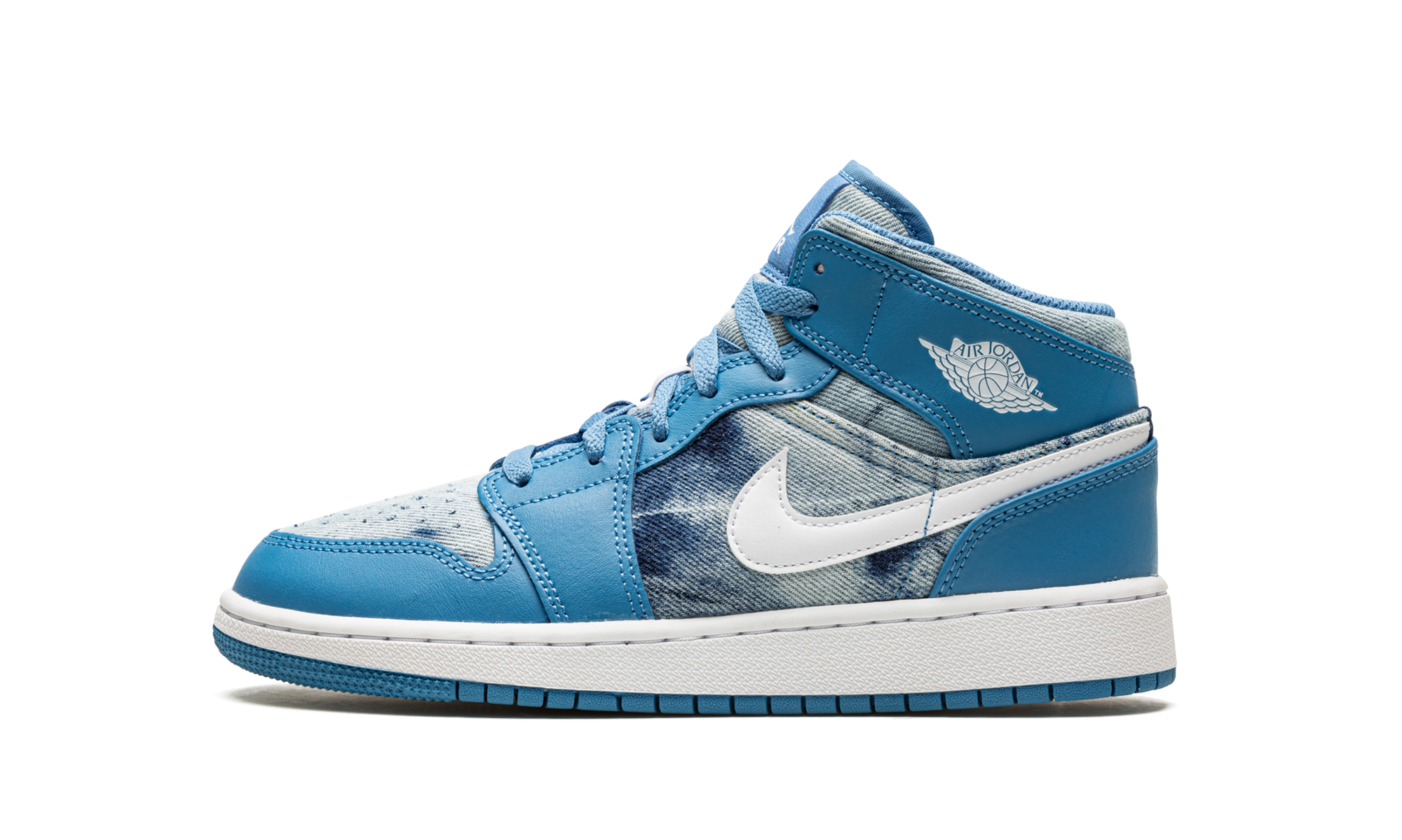 Air Jordan 1 Mid Washed Denim (GS) 1