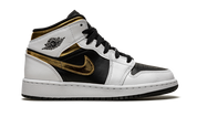 Air Jordan 1 Mid White Gold Black (GS) 7