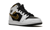 Air Jordan 1 Mid White Gold Black (GS) 8