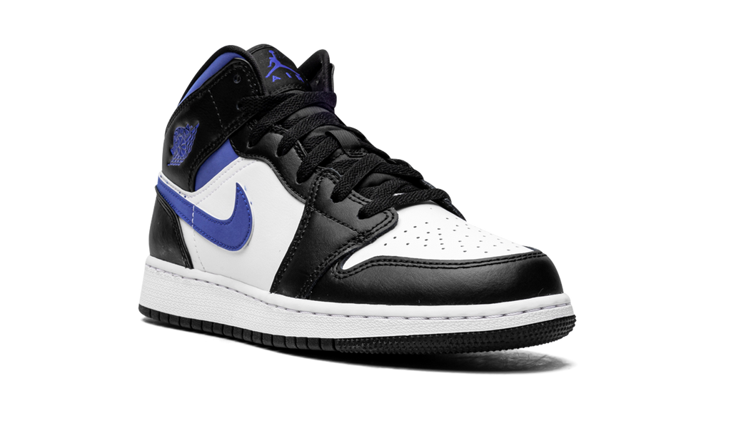 Air Jordan 1 Mid White Racer Blue (GS) 8