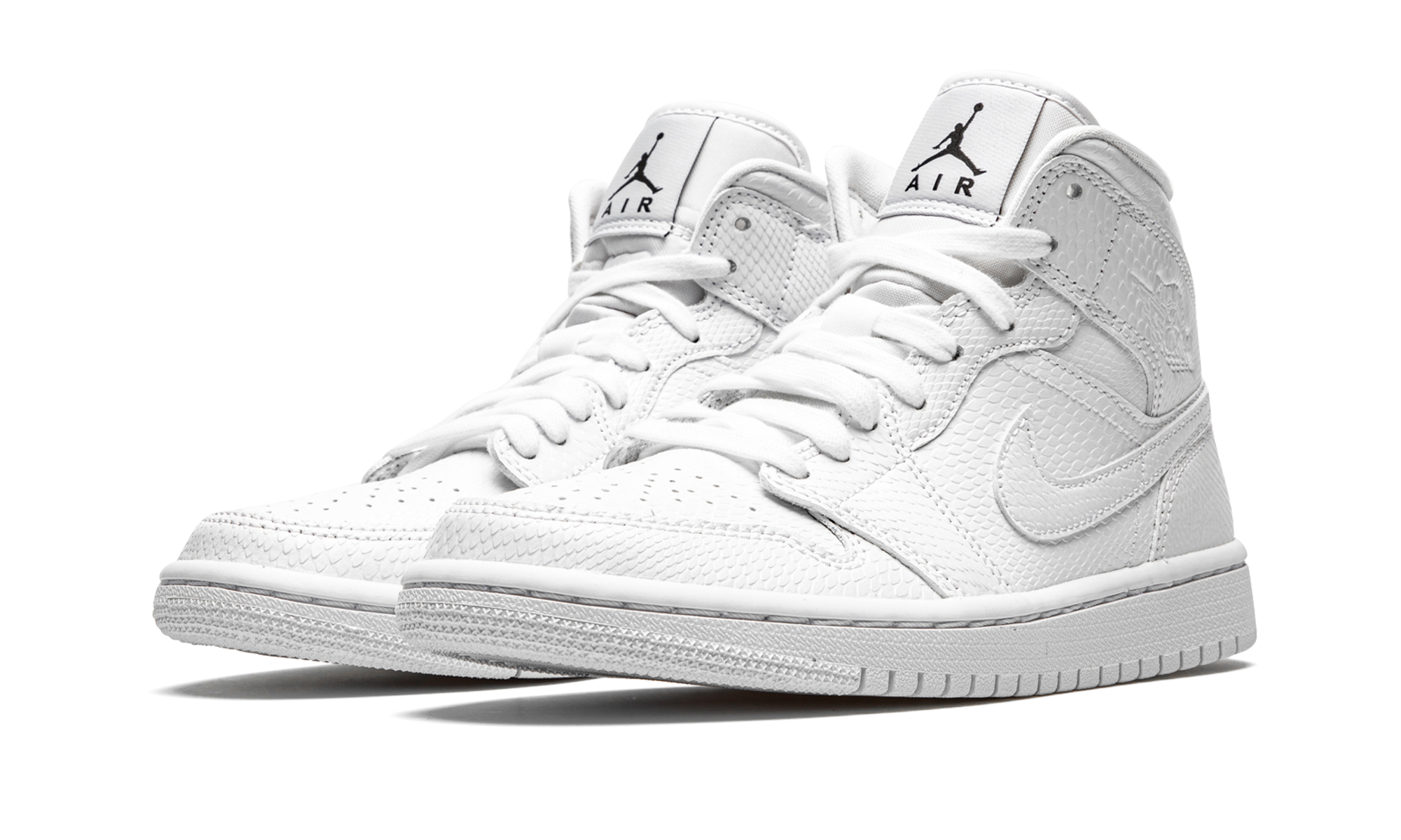 Air Jordan 1 Mid White Snakeskin (W) 3
