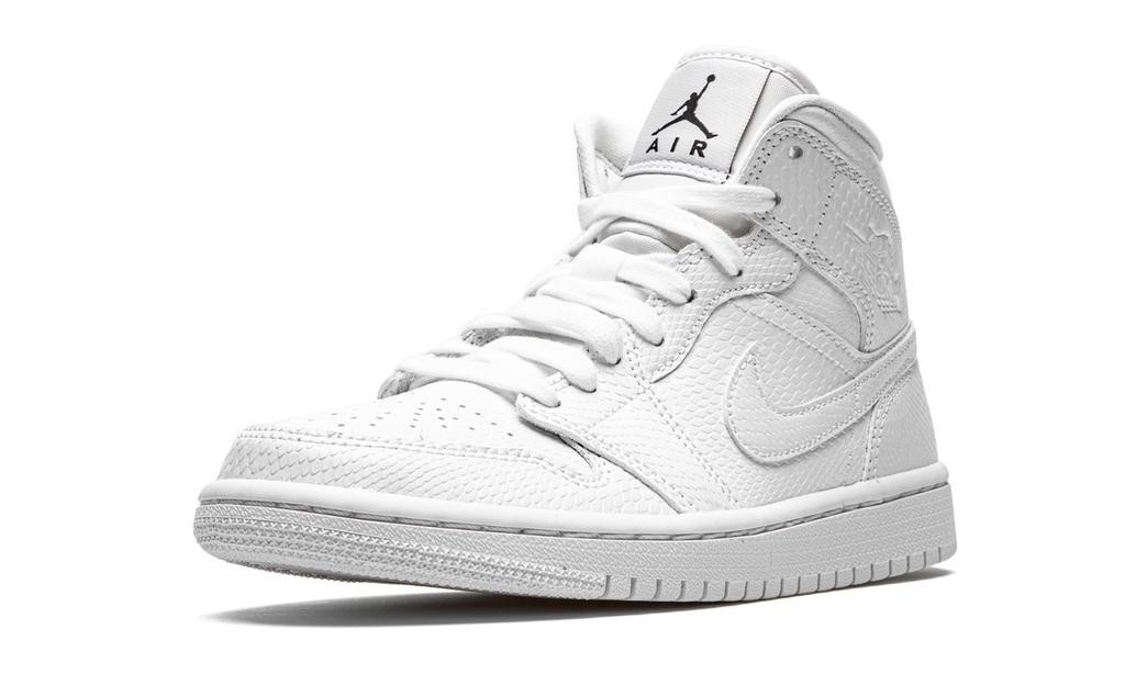 Air Jordan 1 Mid White Snakeskin (W) 5