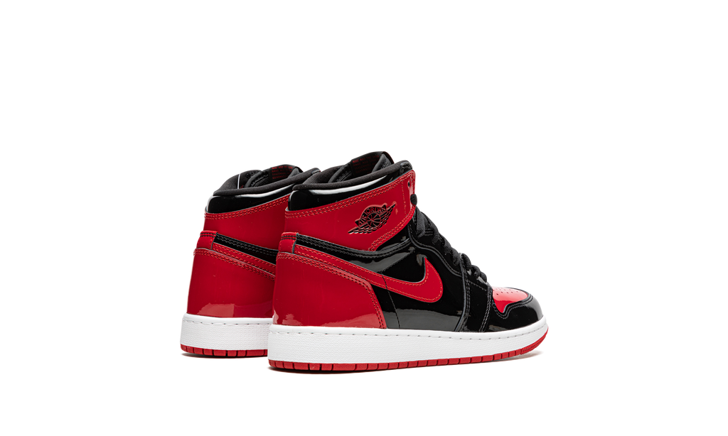 Air Jordan 1 Retro High OG Bred Patent (GS) 4