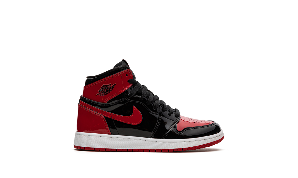 Air Jordan 1 Retro High OG Bred Patent (GS) 7