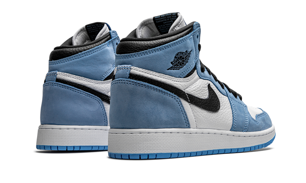 Air Jordan 1 Retro High White University Blue Black (GS) 4