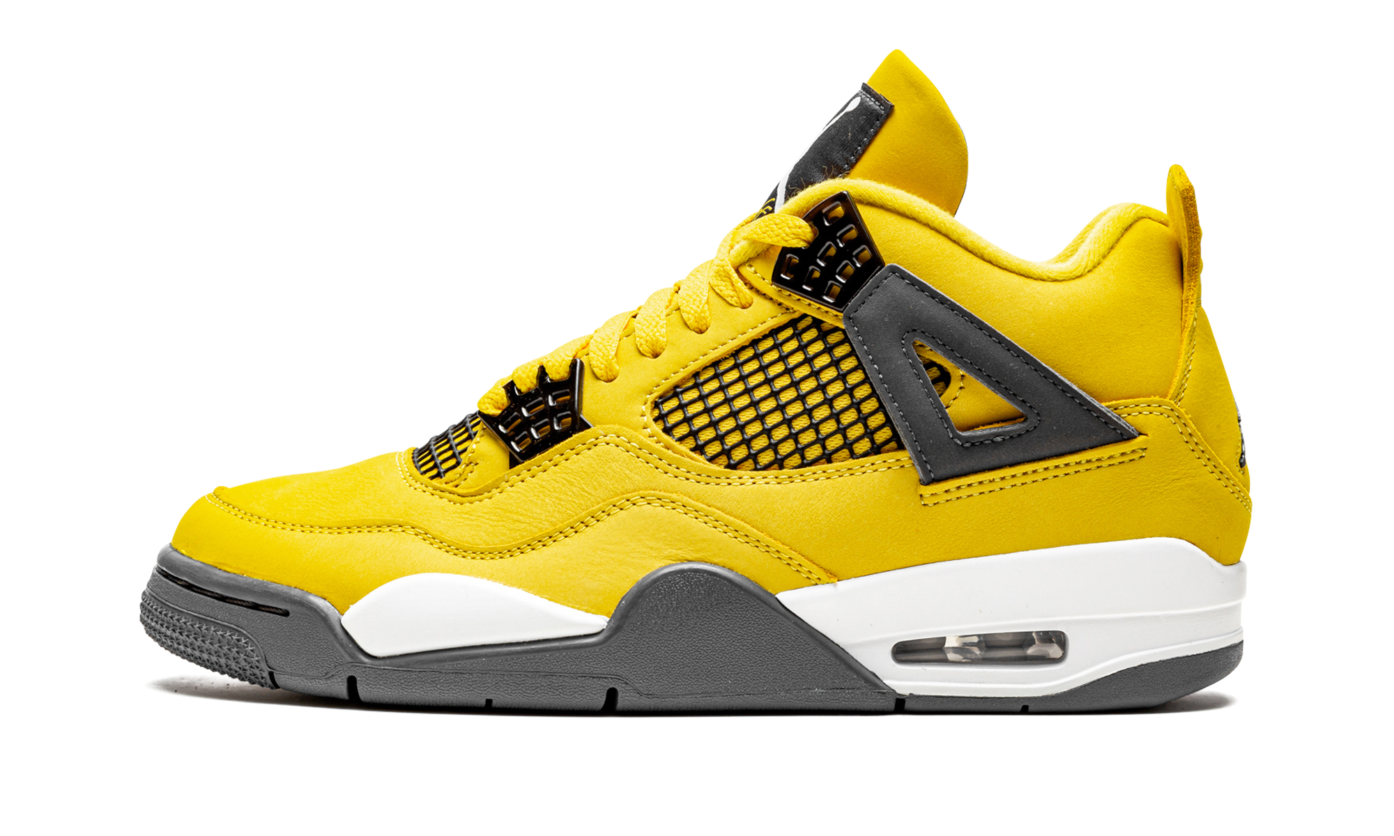 Air Jordan 4 Retro Round Yellow (Lightning)