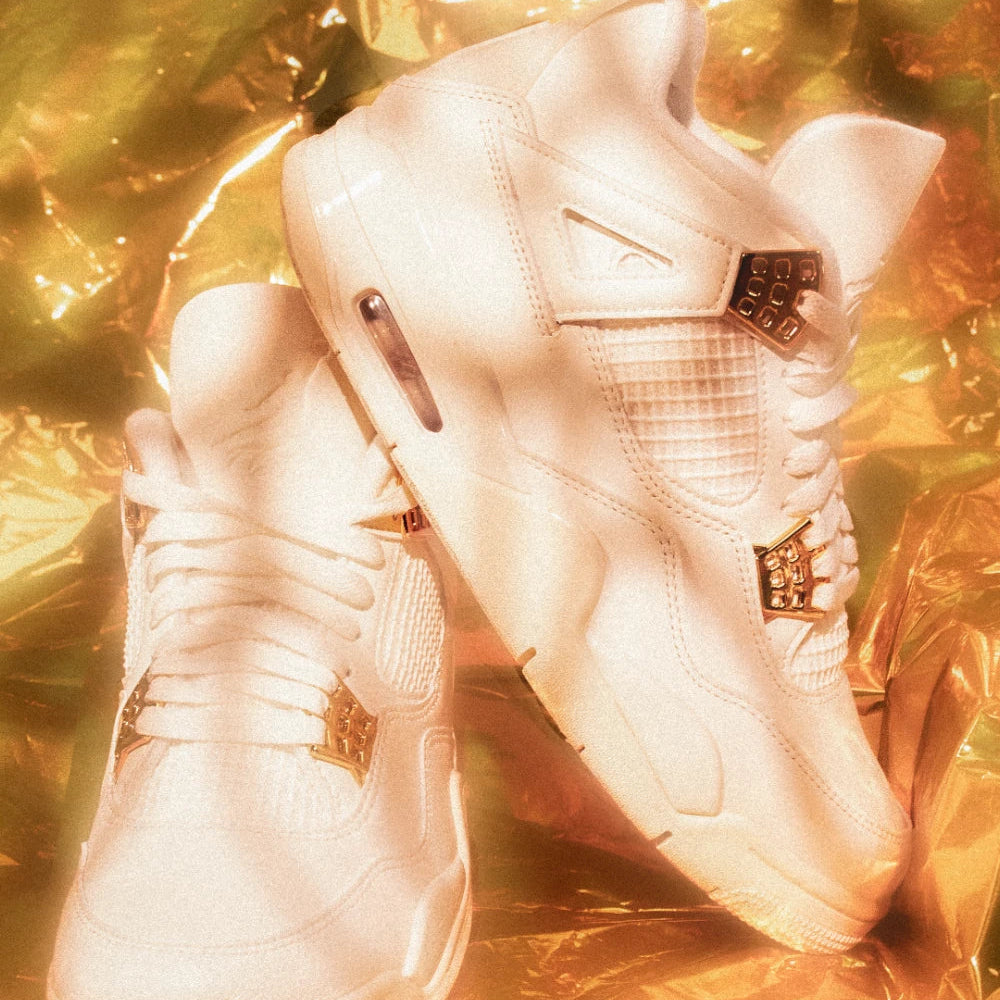 Air Jordan 4 Sail Metallic Gold