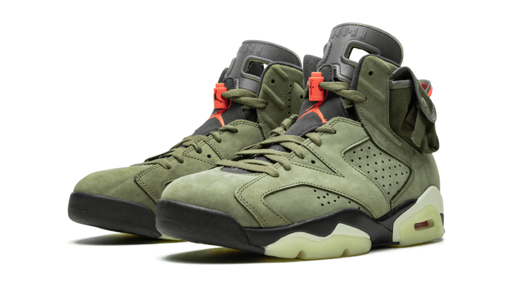 Air Jordan 6 Travis Scott Medium Olive 9