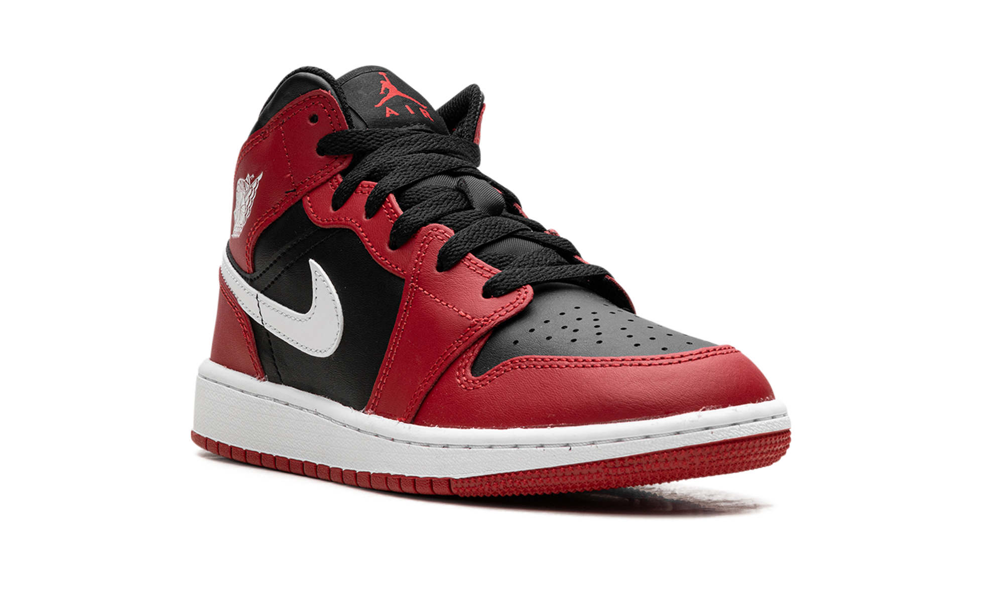 Air Jordan 1 Mid Gym Red Black White (GS)