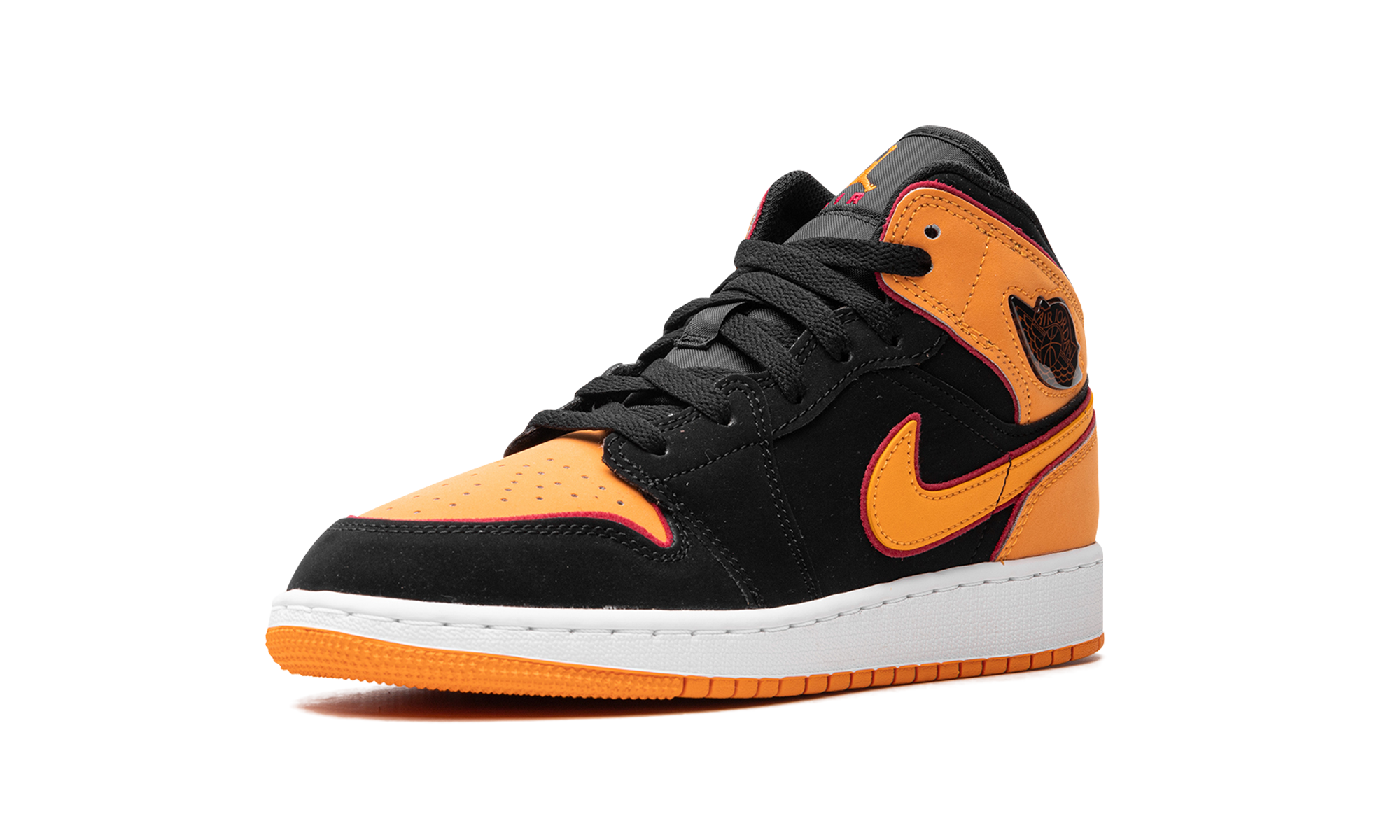 Jordan 1 Mid SE Black Vivid Orange (GS) 5