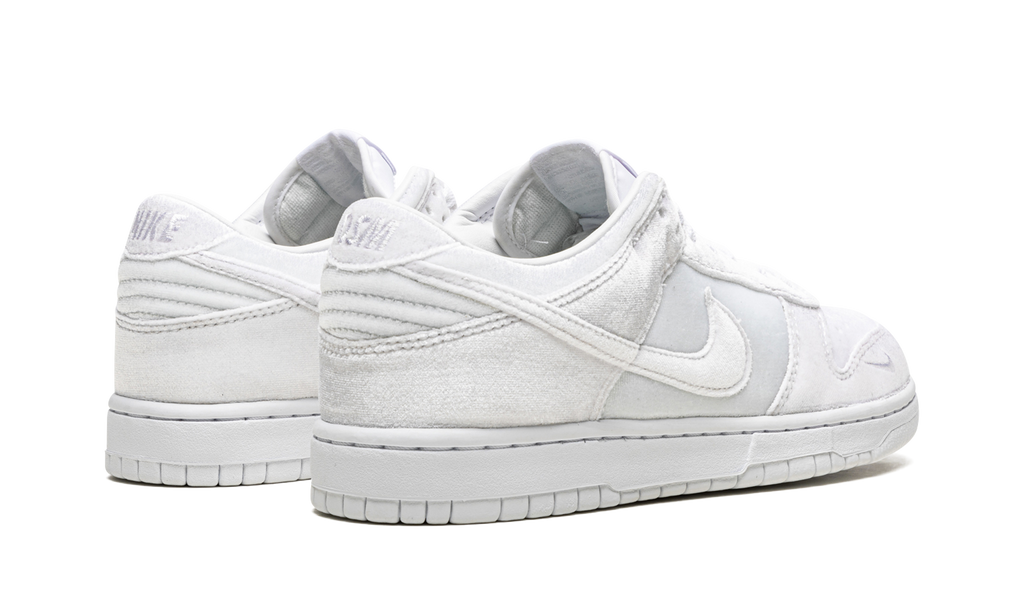 Nike Dunk Low Dover Street Market Triple White Velvet