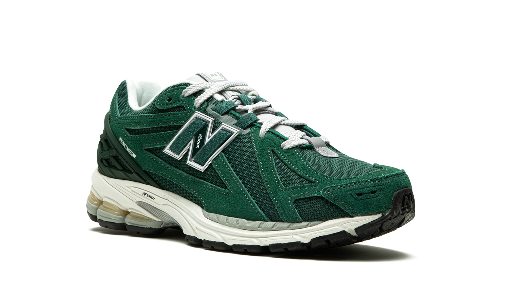 New Balance 1906r Green Suede metallic Silver 2