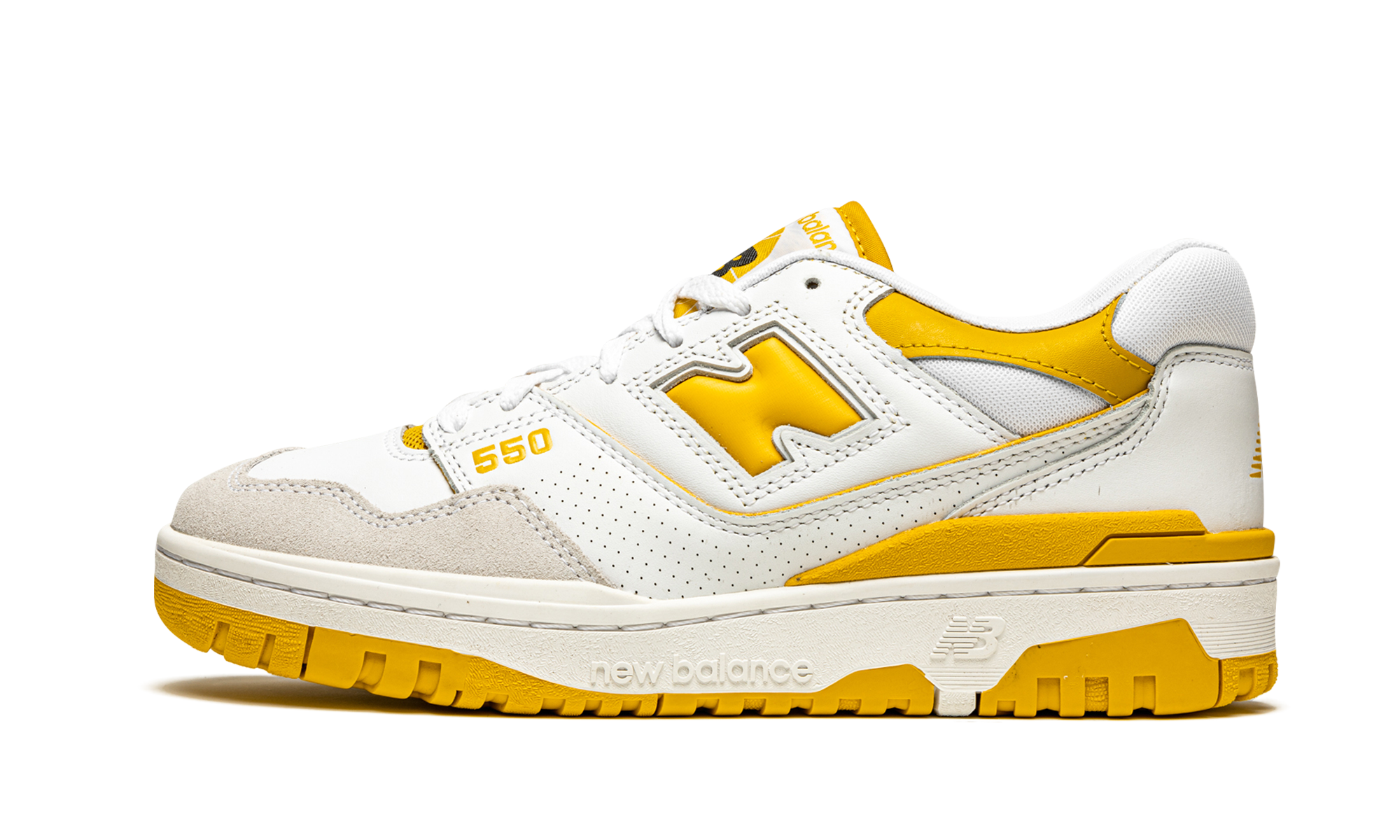 New Balance 550 Sea Salt Varsity Gold