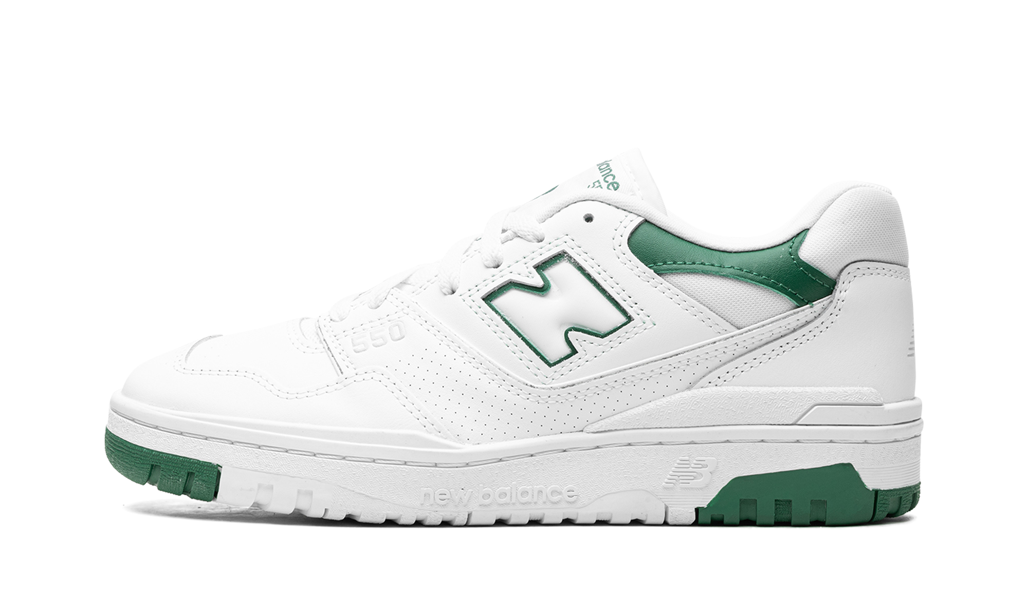 New Balance 550 White Classic Green 1