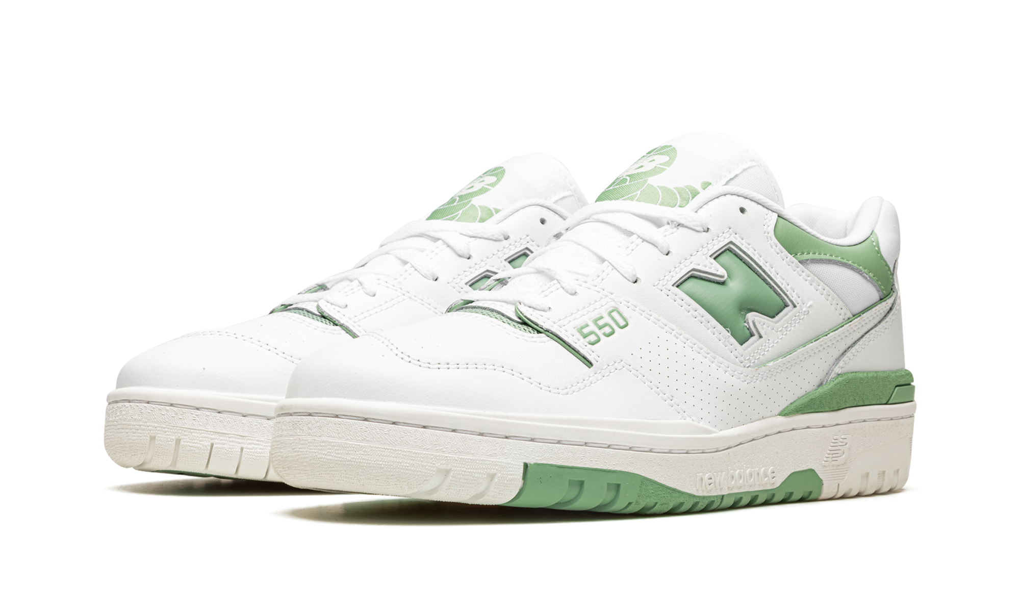 New Balance 550 White Mint Green 7
