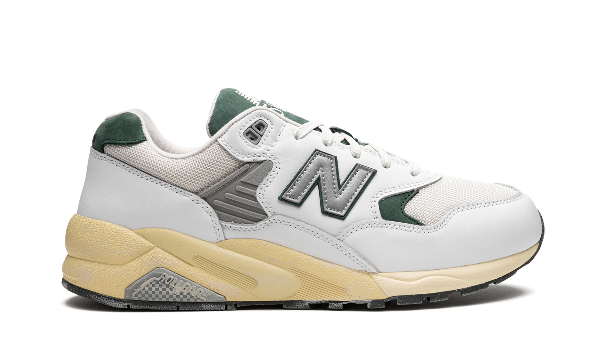 New Balance 580 White Nightwatch Green 6