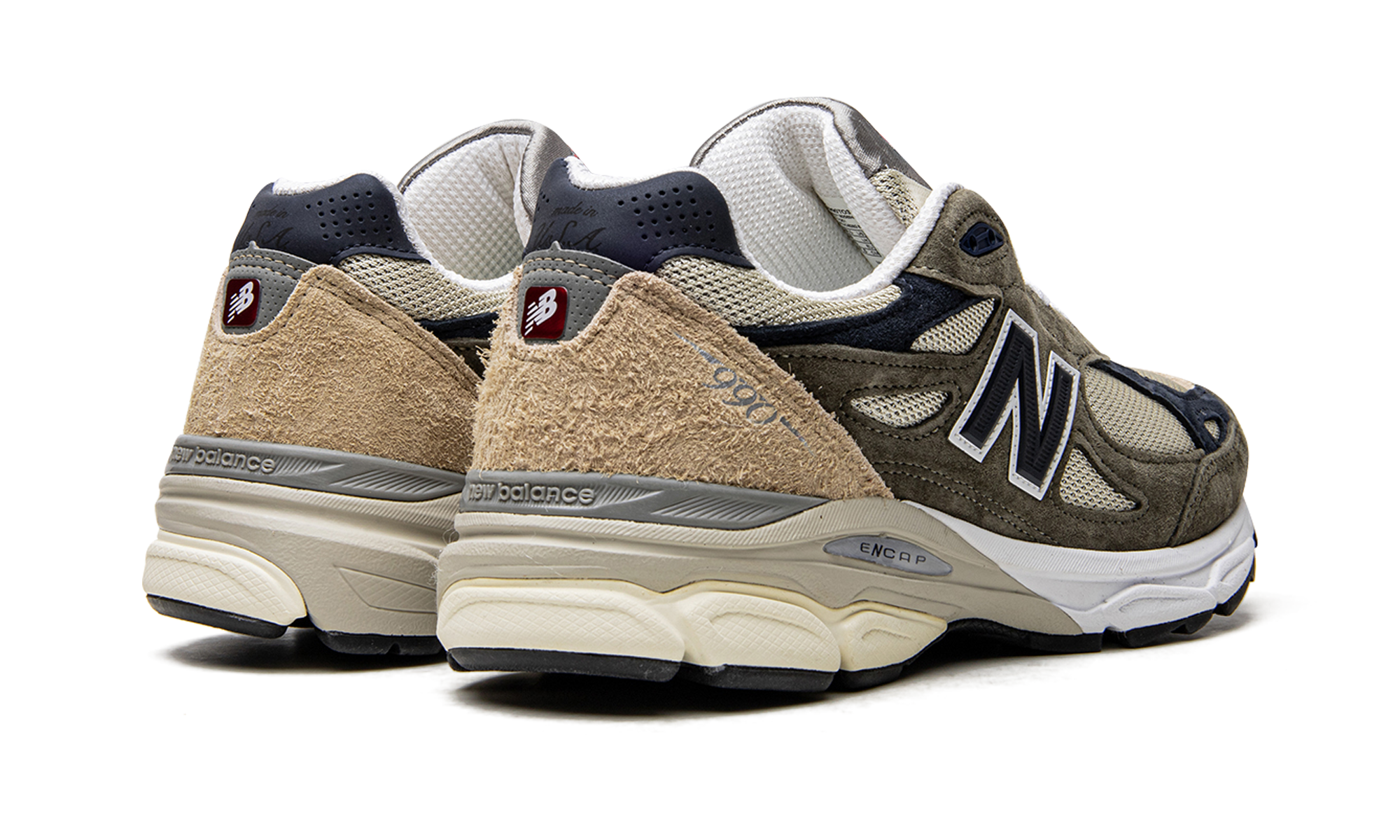 New Balance 990 V3 Made In USA Green Cream 4