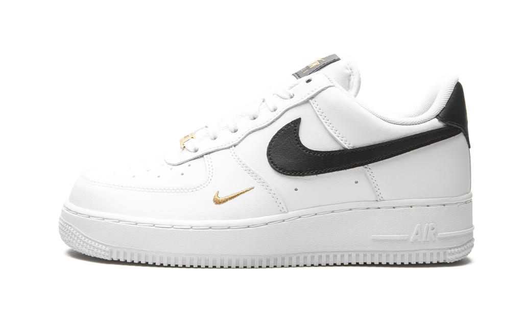 Nike Air Force 1 Low '07 Essential White Black Gold Mini Swoosh (W) 2