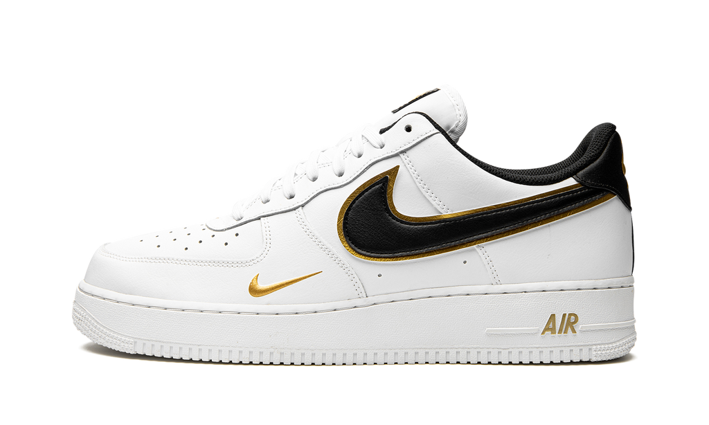 Nike Air Force 1 Low 07 LV8 Double Swoosh White Metallic Gold 2