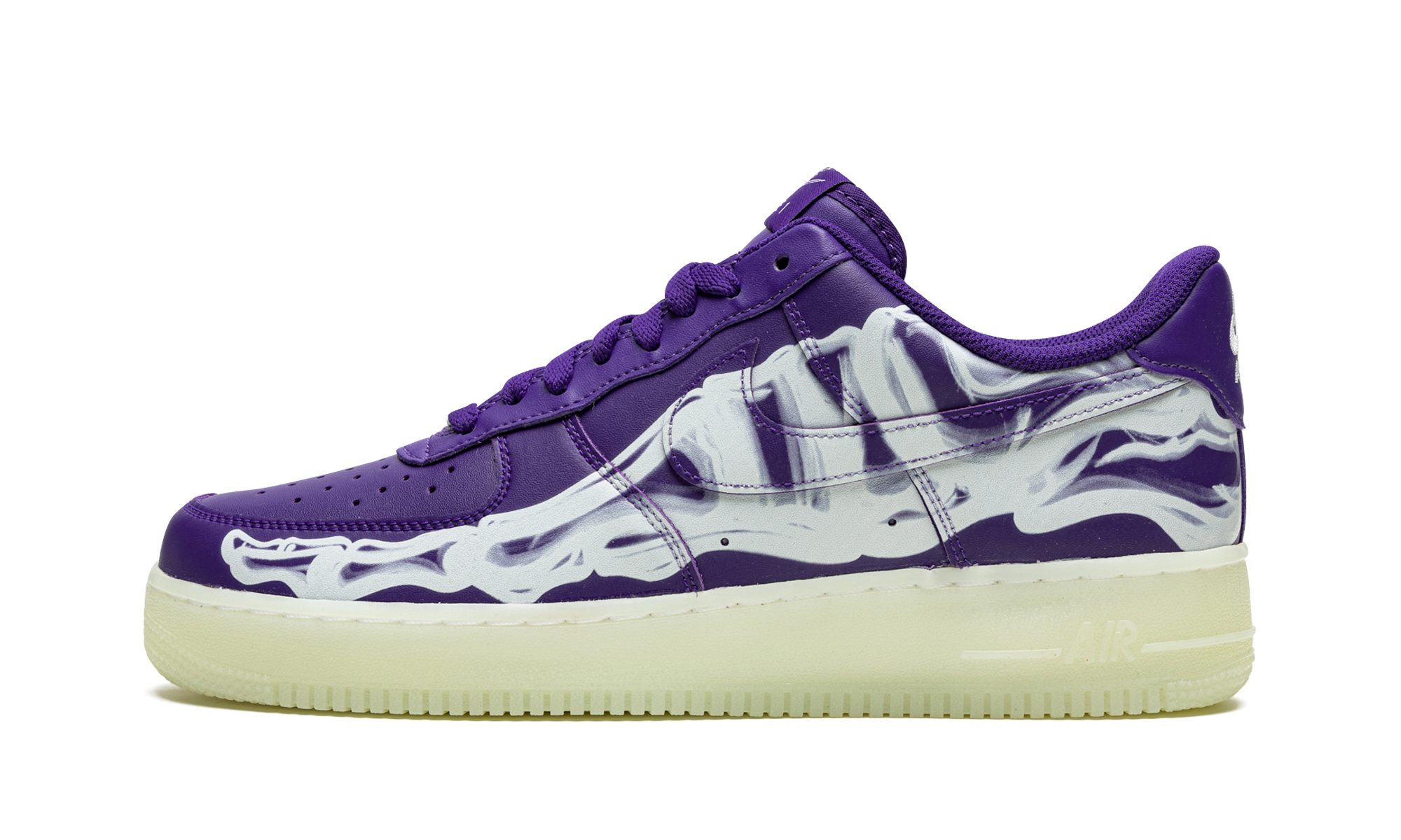 Nike Air Force 1 Low '07 QS Purple Skeleton Halloween (2021) 1