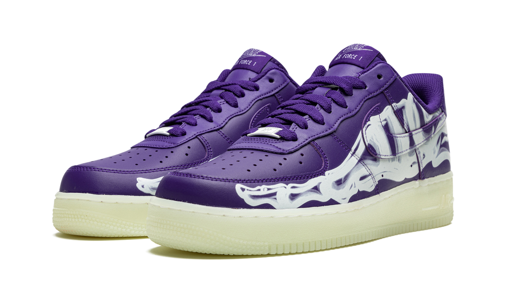 Nike Air Force 1 Low '07 QS Purple Skeleton Halloween (2021) 3