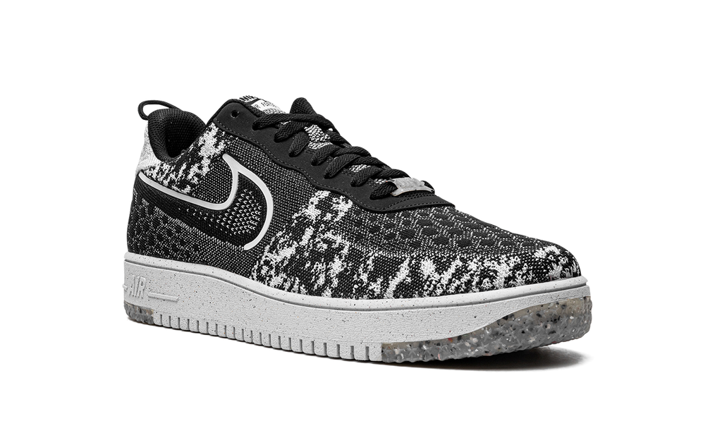 Nike Air Force 1 Low Crater Flyknit Black White Melange 2