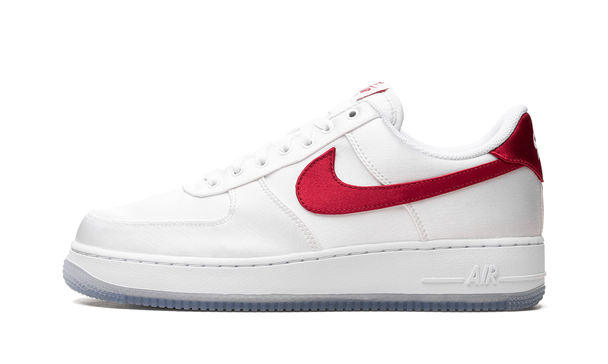 Nike Air Force 1 Low Satin White Red (W) 1