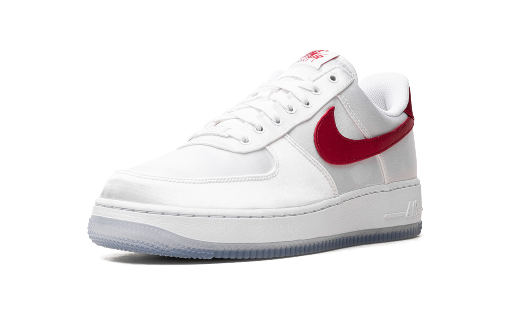 Nike Air Force 1 Low Satin White Red (W) 5