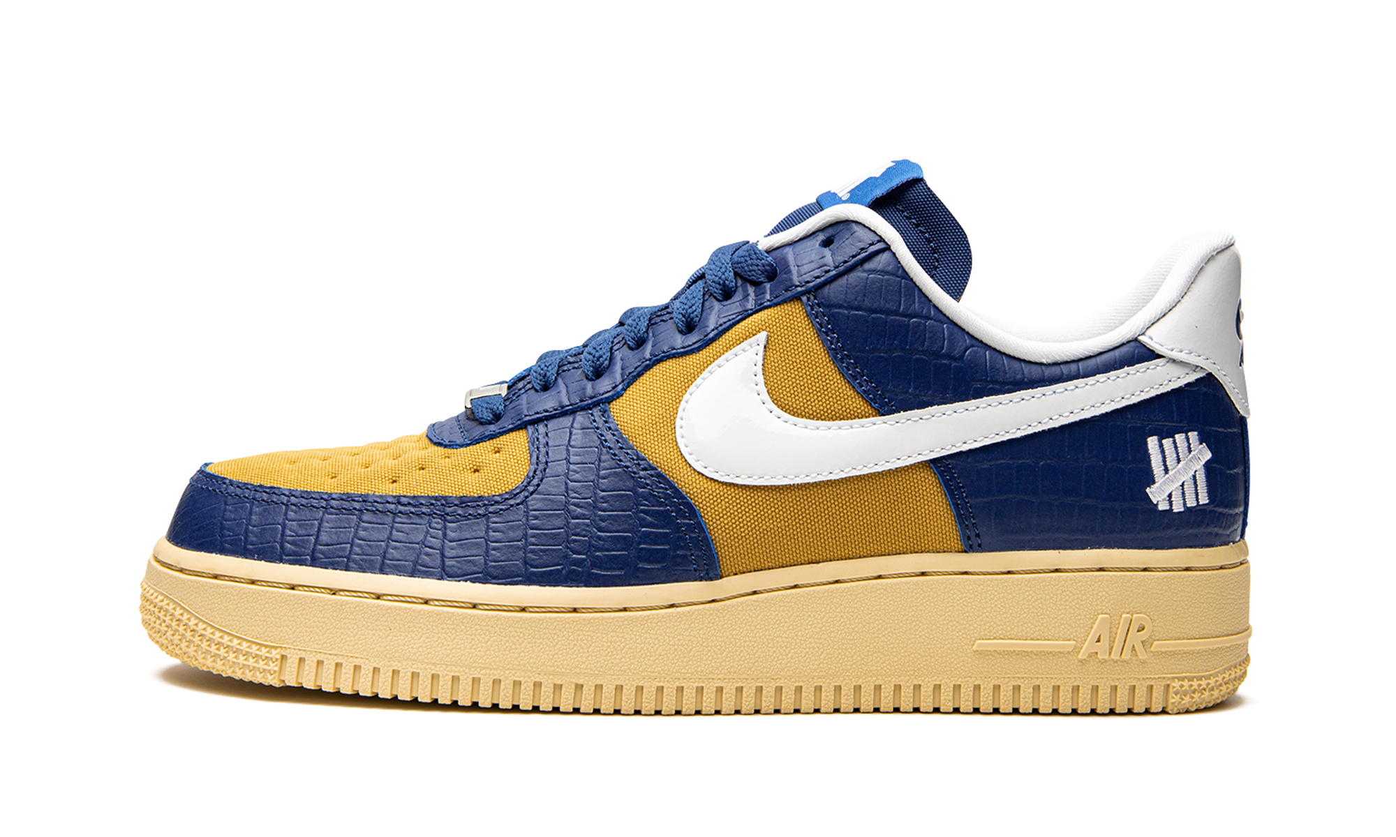 Nike Air Force 1 Low SP Undefeated 5 On It Blue Yellow Croc 1