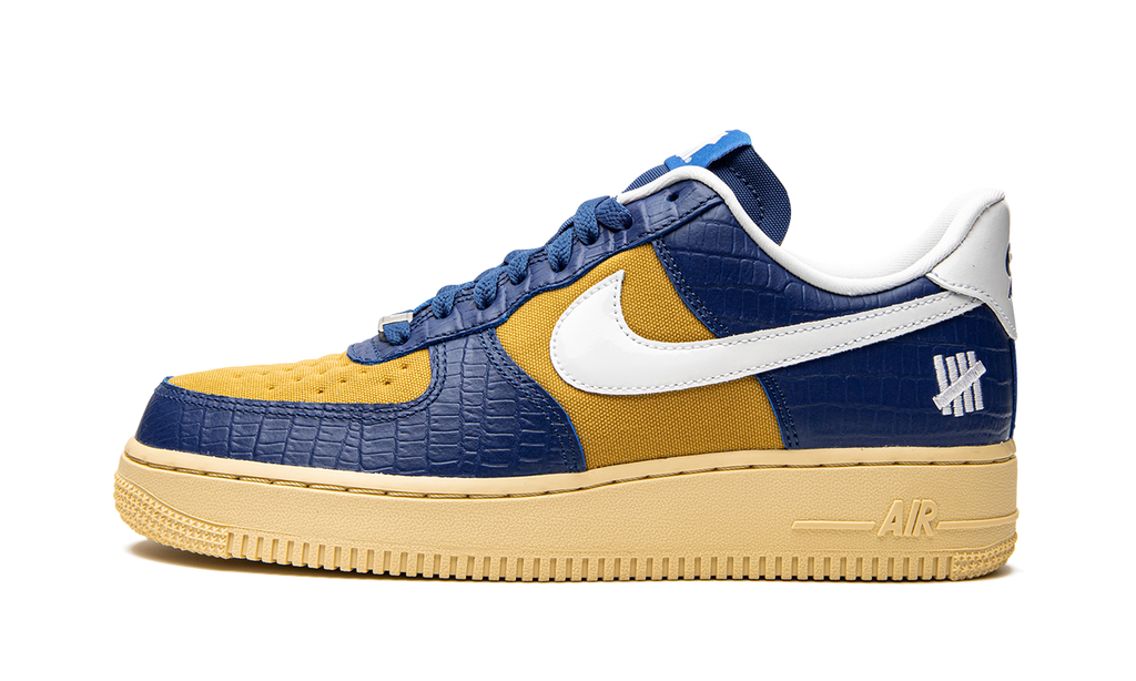 Nike Air Force 1 Low SP Undefeated 5 On It Blue Yellow Croc 2