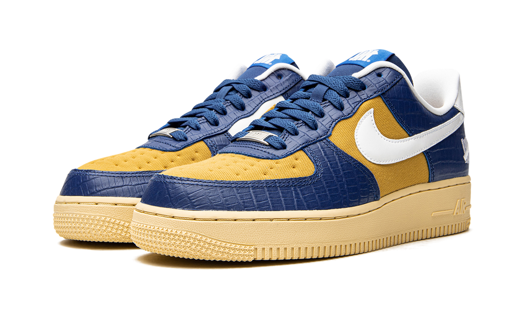 Nike Air Force 1 Low SP Undefeated 5 On It Blue Yellow Croc 3