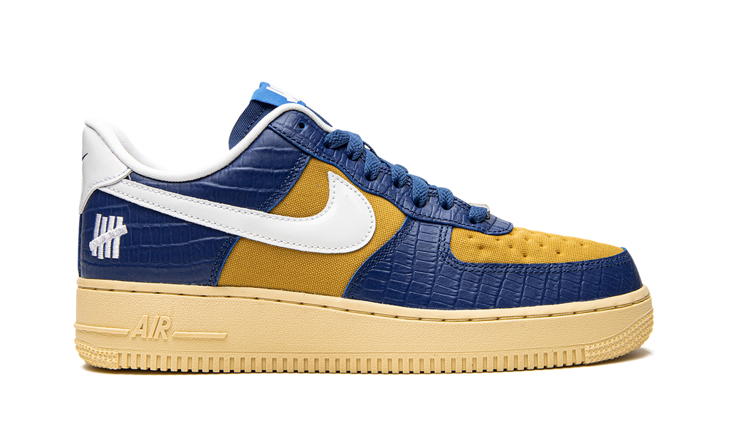 Nike Air Force 1 Low SP Undefeated 5 On It Blue Yellow Croc 7