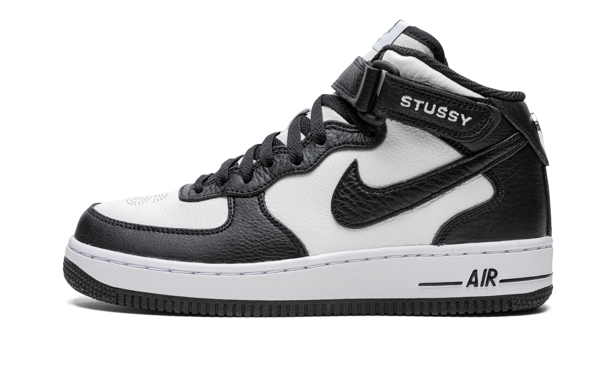 Nike Air Force 1 Mid Stussy Grey Black 1