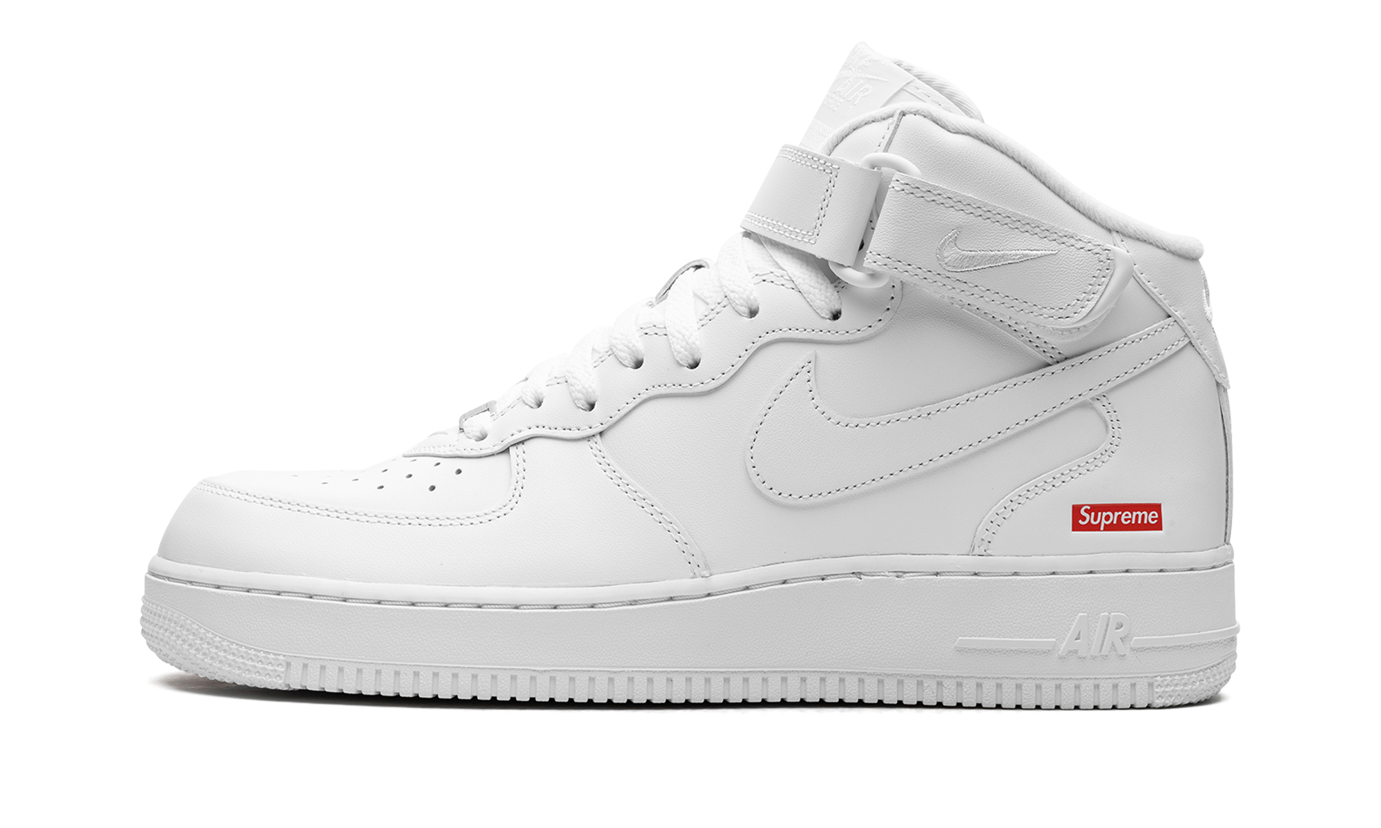 Nike Air Force 1 Mid Supreme White 1