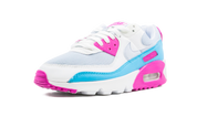 Nike Air Max 90 White Vivid Pink Light Blue Fury (W) 4